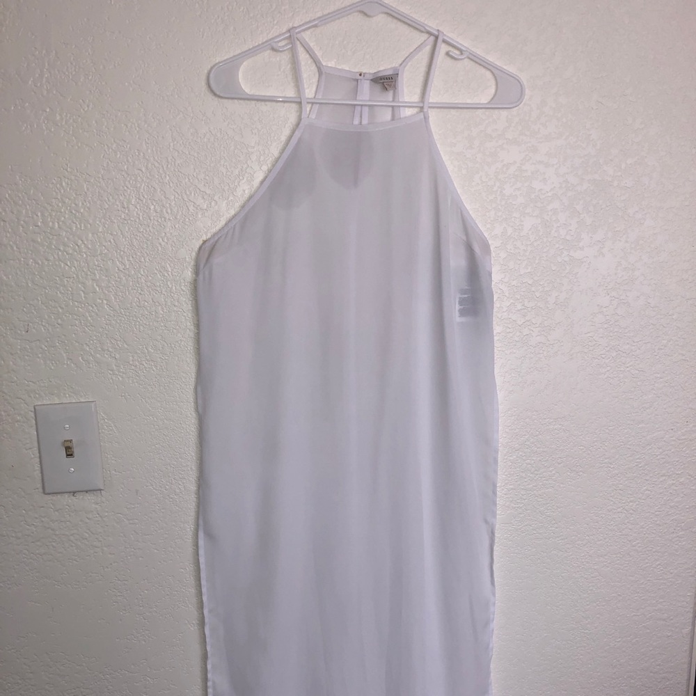 Long white tank